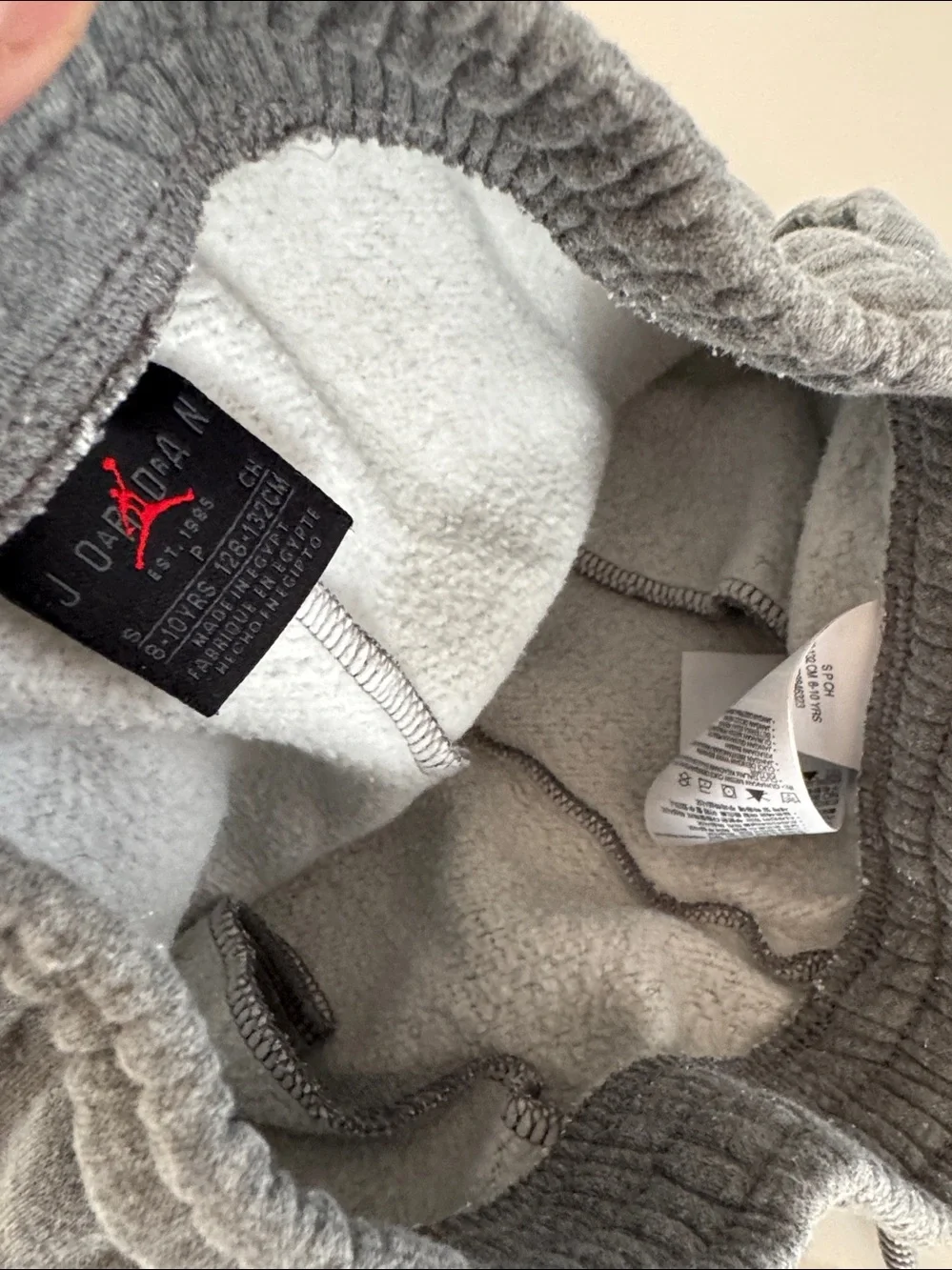 Jordan Kids Grey Joggers with Black Jumpman